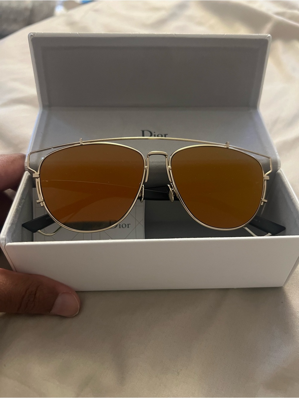 Dior Technologic Gold Frame Sunglasses
